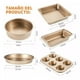 thumbnail image 2 of Set de Moldes para Hornear Pasteles Antiadherente 5 pz Dorado BLOSOOM, 2 of 4