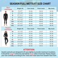 thumbnail image 2 of Traje de neopreno corto Seaskin para hombre de 3 mm, traje de buceo de cuerpo completo para mujer, traje de neopreno con cremallera frontal para buceo, snorkel, surf, natación, 2 of 5