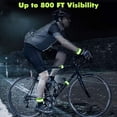 thumbnail image 4 of 4 Pack High Visibility Reflective Bands Wristbands for Cycling Running Arm Wrist Ankle Bands Leg Straps and as Bike Pants Cuff Clip, 4 of 8