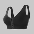 thumbnail image 2 of COMVALUE Women Front Closure Post Surgery Bras Mastectomy Surgical Support Wireless Full Coverage Bra 2026 (Black, S), 2 of 4