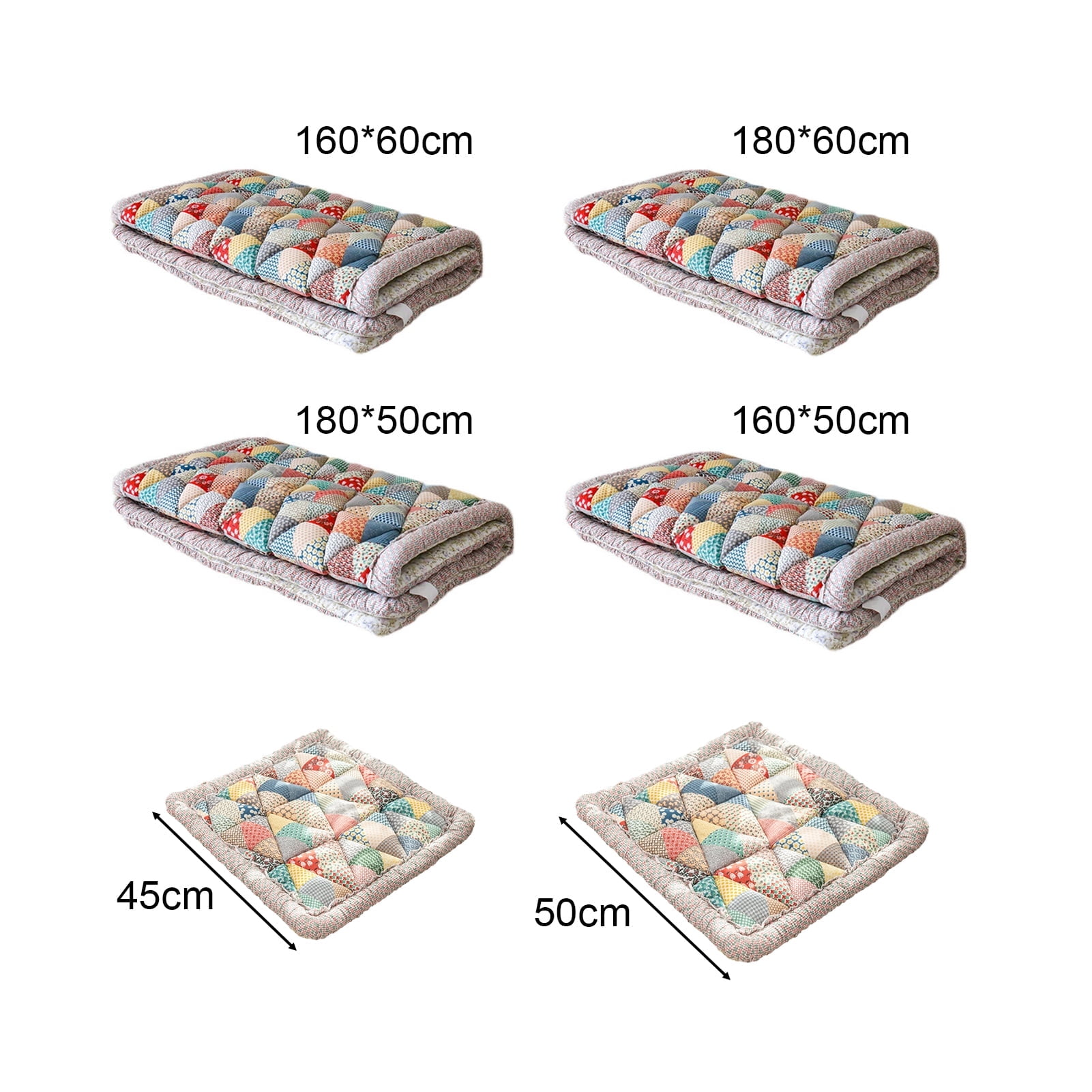 Mictong anti slip floral cotton sofa cushion, universal sofa cushion for all seasons, machine washable bay window cushion, multiple colors, 1 piece