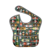 Kdxio Alcohol Bottles Bibs For Babies, Baby Bibs for Eating, Toddler Bibs, Waterproof Bibs, Feeding Bibs, for Toddlers, Boys, Girls