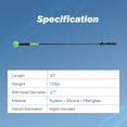 thumbnail image 3 of Gymax Golf Swing Trainer Aid 47'' Warm-up Practice Stick w/Weighted Head for Grip Green, 3 of 10