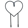 thumbnail image 3 of Soporte de trepadores con forma de corazón Garden Support Support Rack Decoración del patio Muestra de metal negro Planta de flores enrejado, 3 of 8