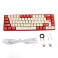 thumbnail image 2 of Mechanical Gaming Keyboard, 68 Keys Wired Keyboard Hot Swappable Keyboard with Red Switch, LED Backlit Compact Mechanical Keyboard for Gaming for Type C Devices, 2 of 7