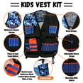 thumbnail image 3 of Kids Vest Kit for Shooting Target for Nerf Game for Boys Girls, with 30 Refill Darts, Protective Glasses, Mask, Dart Pouch, Reload Clips and Wrist Band, 3 of 7