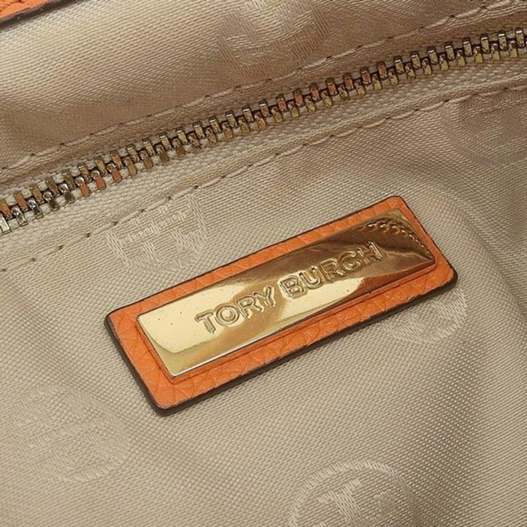 Authenticated Used Tory Birch TORY BURCH bag Lady's rucksack leather orange  outing 