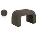 thumbnail image 2 of Meridian Furniture Niagara Brown Boucle Fabric Bench, 2 of 7