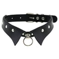 thumbnail image 1 of 1PC Collier en Cuir Noir Choker pour les Femmes, Collier Punk Goth Chokers Collier Réglable Gothique Pendentif Choker Cadeaux, 1 of 8