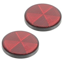 MERRYHAPY Red Reflective Disc 2 Pcs for Bicycles Cars ATV Warning Safety Reflectors