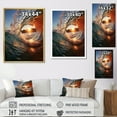 thumbnail image 4 of Designart "Sunlit Waves Beach Photo IV" Nautical & Beach Floater Framed Canvas Print, 4 of 7