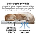 thumbnail image 6 of FurHaven Pet Products Velvet Waves Perfect Comfort Orthopedic Sofa-Style Pet Bed for Dogs & Cats - Brownstone, Jumbo, 6 of 13