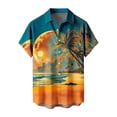 thumbnail image 6 of Cllios Men's Hawaiian Shirt Summer Tropical Graphic Aloha Tops Relaxed Fit Lapel Collared Short Sleeve T-shirts Casual Button Down Bowling Shirts with Pocket S-5XL, 6 of 6