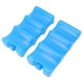 thumbnail image 4 of 2 paquetes de hielo para leche materna con forma contorneada, caja de hielo azul reutilizable para mamás trabajadoras que dan leche materna, 4 of 15