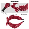 thumbnail image 3 of Lazo Diadema con Conejo Orejas Unique Bargains Rojo 2.17 Pulgadas Ancho, 3 of 7