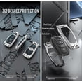 thumbnail image 5 of Zinc Alloy Key Fob Cover,Keychain,Full Protection Car Key Case for Audi A4 A5 A6 A7 Q5 R8 S4 S5 S6 S8 SQ5 SQ7 TT RS4 Smart Remote Keyless Keyshell Accessories, 5 of 5