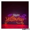 thumbnail image 3 of Craftnamesign Happy Halloween Neon Light Sign Wall Art For Store Holiday Decoration, 3 of 5