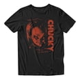 thumbnail image 2 of Chucky Child's Play Red Face Men's Graphic T-Shirt (Black, S-2XL), 2 of 4
