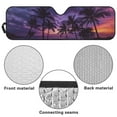 thumbnail image 6 of Uorisanigo Windshield Sunshade, Sun Visor for UV Rays & Heat Protection, Palm Trees Sunset Purple Windshield Sunshade for Wrangler TJ JK JL1997-2024, Accessories for Jeep Wrangler, 6 of 7