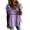 Purple, variant on Ymauqau Women's Tunic Tops Short Sleeve V Neck Hollow out Patchwork Pleated Babydoll T-Shirts Casual Loose Tee Blouses