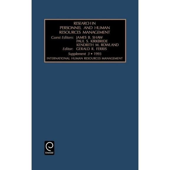 Research in Personnel and Human Resource International Human Resources Management, (Hardcover)