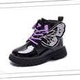 thumbnail image 4 of LvhaoGJOB Girls' Ankle Boots for Snow Play - Lace-Up Design, Side Zipper, 4 of 7