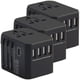 thumbnail image 2 of Adaptador de Viaje Universal TravelXpertBlack 3Pzas 100-240V 50-60Hz 5V 5.6A EU/UK/USA/ AUS Negro., 2 of 2
