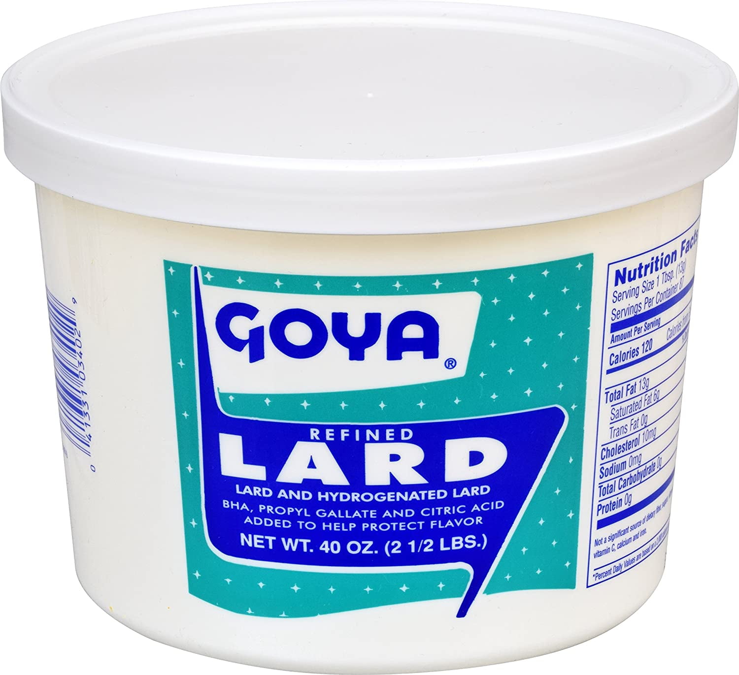 Goya Manteca Lard, 2.5 Pound