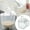 White, variant on Vikakiooze Rice Washer,14oz Portable Rice Cleaner Strainer,Kitchen Colander with Handle,for Kitchen Rice Strainer Quinoa Grain Rice Washing Bowl
