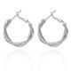 thumbnail image 3 of Pendientes De Plata De Ley Para Mujer, Pendientes De Aro Retorcidos, Pendientes De Aro Hipoalergénicos, Regalo Para Mujeres Y Niñas Advancent AP007445-02, 3 of 6
