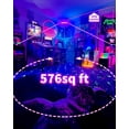 thumbnail image 3 of PYYNA-42W 2 Pack Black Light Bar for Glow Party, Blacklights with 6ft Cord, Plug, and Switch for Glow Party, Stage Lighting, Neon Party, Halloween Decorations, 2 Pack, 3 of 4