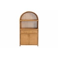 thumbnail image 3 of bali & pari Mairen Arched Natural Rattan Storage Cabinet, 3 of 3