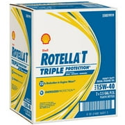 (3 pack) (3 Pack) Shell Rotella T4 15W-40 Heavy Duty Diesel Oil, 2.5 gal.