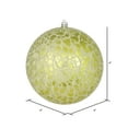 thumbnail image 2 of Vickerman 4" Lime Crackle Ball Ornament, 6 per Bag, 2 of 2