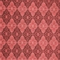 thumbnail image 1 of Ahgly Company Tapis d'Intérieur Lavable en Machine Carré Rouge, 6 Pieds Carré, 1 of 7