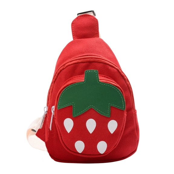 Fruit Strawberry Sling Bags Shoulder Backpack CrossBody Backpack Casual Daypack, Phone Shoulder Wallet Crossbody Handbag for Women