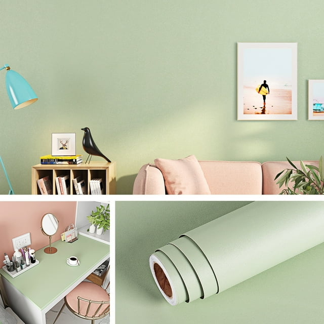 Livelynine Removable Mint Green Wallpaper Peel and Stick Wallpaper for