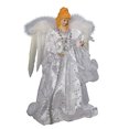 thumbnail image 1 of Decoración para árbol de Navidad, diseño de Kurt Adler Angel, 14 pulgadas, color blanco/plateado, 1 of 9
