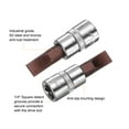 thumbnail image 4 of Uxcell 3pcs FD7 Slotted Bit Socket 1/4" Square Drive Flat Head Extension Impact Bit Power Nut Driver Set S2 & CR-V Steel Socket Ratchet Wrench Bits, Silver Red, 4 of 6