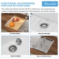 thumbnail image 3 of 30 in. Undermount Single Bowl Workstation Sink White Quartz/Granite Composite Kitchen Sink with Bottom Grid/Accessories, 3 of 11