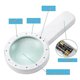 thumbnail image 4 of 30x High Handheld Powerful Magnifier With 12 Led Lights, Best Giant Illuminated Magnifier For Reading, Examination, Exploration, Hobby And Current, 4 of 4