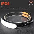 thumbnail image 2 of Faro LED, faro COB recargable USB, faro ajustable de 1500 lúmenes, ligero e impermeable para ciclismo, camping, senderismo, pesca, emergencia [clase energética A +++] Afortunado Sencillez, 2 of 5