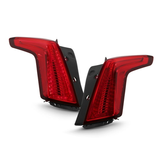 AKKON - Fit 2017-2019 Cadillac XT5 OE Style Full LED Tail Lights Pair Assembly [Red Housing]
