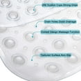 thumbnail image 2 of Bath Mat - Large Non Slip Bathtub & Shower Mat - Extra Long 40 x 16 Inch Bathroom Mats for Tub Nonslip Anti Slip Bathmats (40x16 Clear 1-Pack), 2 of 9