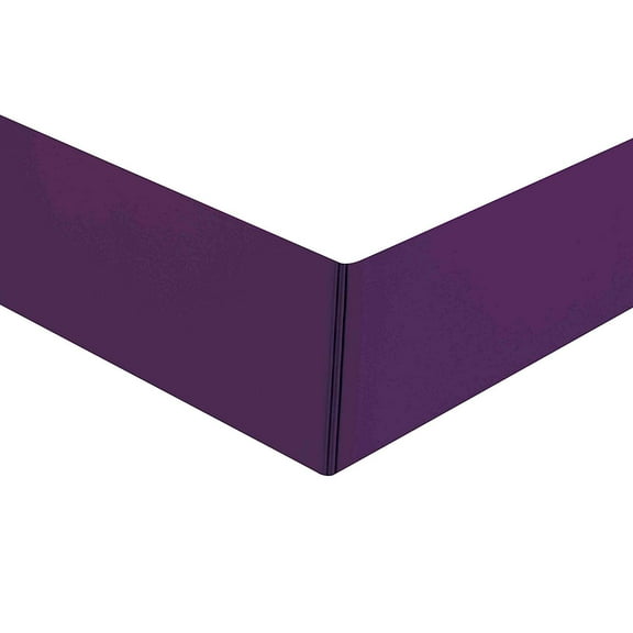 Sheets & Beyond Solid Microfiber Bed Skirt, King, Purple