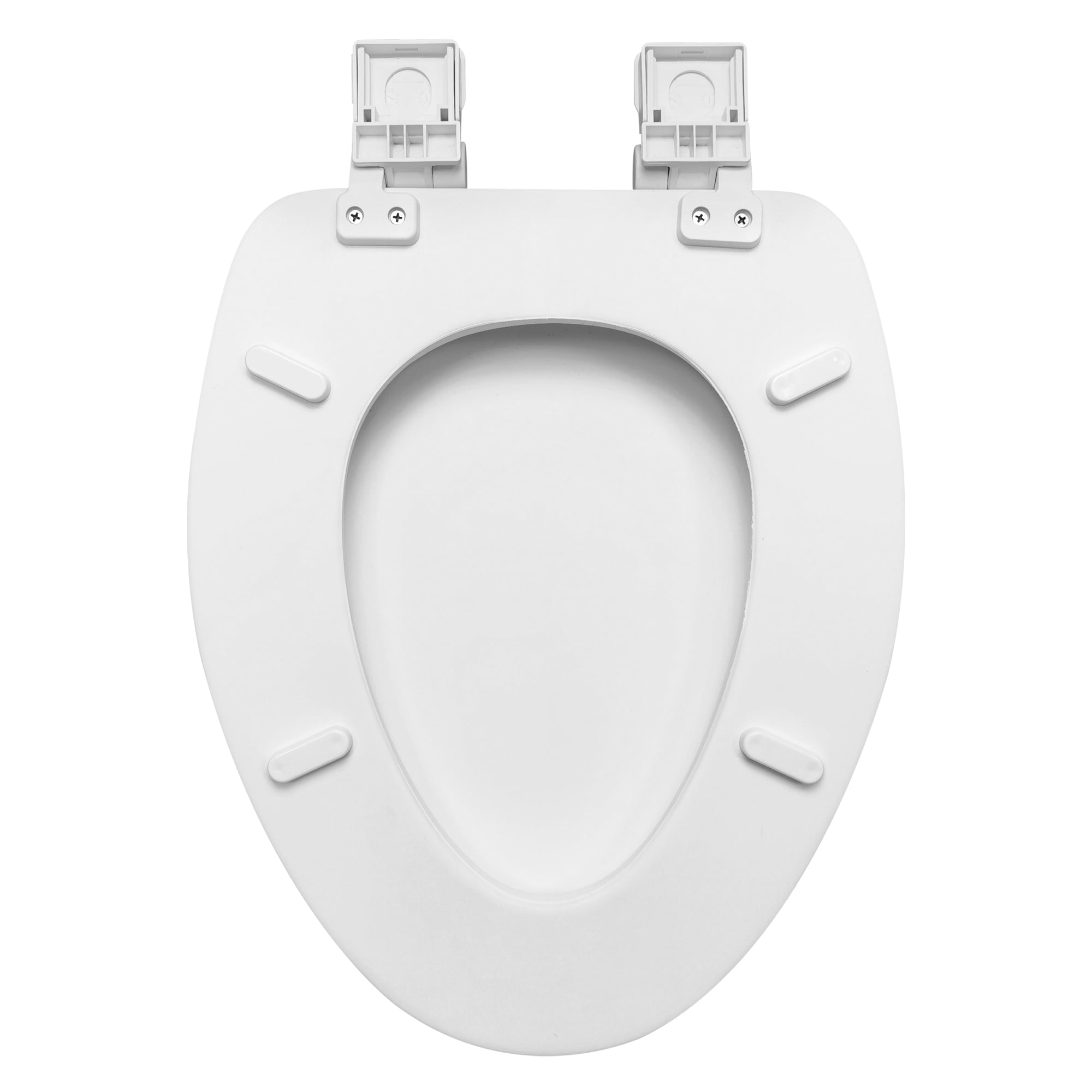 Mainstays Premium 19" Soft Elongated Toilet Seat, TPU Leather, Memory Foam, Quick-Release Hinges