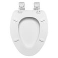 thumbnail image 6 of Mainstays Premium 19" Soft Elongated Toilet Seat, TPU Leather, Memory Foam, Quick-Release Hinges, 6 of 10