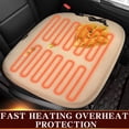 thumbnail image 6 of Car Heating Small Cushion Seat, 12V Heated Seat Cushion for Vehicles, Warm Car Seat Pad, Winter Driving Comfort Accessory, 6 of 6