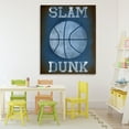 thumbnail image 2 of Stupell Industries Slam Dunk Navy Blue Sports Canvas Wall Art, design by Marcus Prime, 48 x 36, 2 of 7