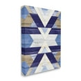 thumbnail image 3 of Blue Rustic Aztec Pattern Abstract Graphic Art Gallery Wrapped Canvas Print Wall Art, 3 of 7